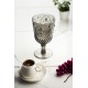 Akrilik Füme 6'lı Kadeh & Su Meşrubat Kahve Yanı Bardağı 450 ml ( Cam Değildir )