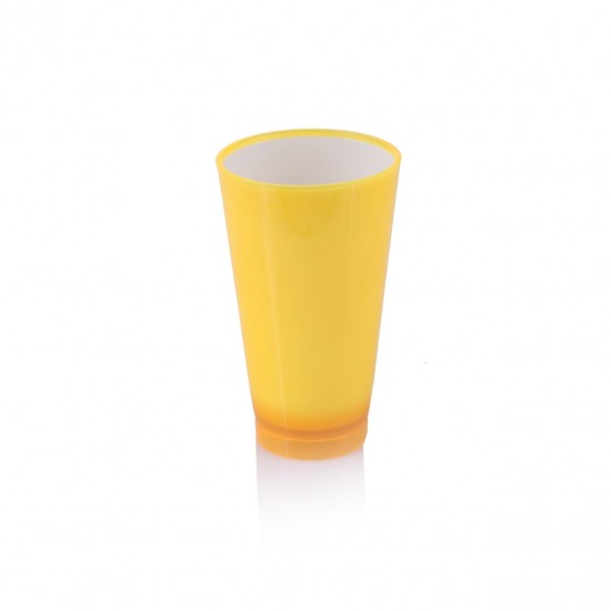 Akrilik Sarı Uzun Meşrubat Bardağı