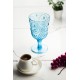 Akrilik Aquamarin 6'lı Kadeh & Su Meşrubat Kahve Yanı Bardağı 450 ml ( Cam Değildir )