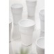 Akrilik Beyaz 6'lı Uzun Bardak & Su Meşrubat Bardağı 400 ml ( Cam Değildir )