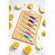 Solingen 6 Lı Meyve Bıçağı Seti Karışık Renk (Çok Keskin Tırtıklı Ağız Yapısı )