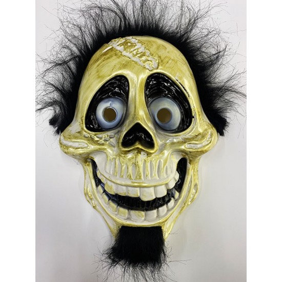 Siyah Peluş Saçlı Coco Hector Rivera Maskesi 25x23 cm