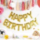 Altın Renk Happy Birthday Folyo Doğum Günü Balonu 35 cm